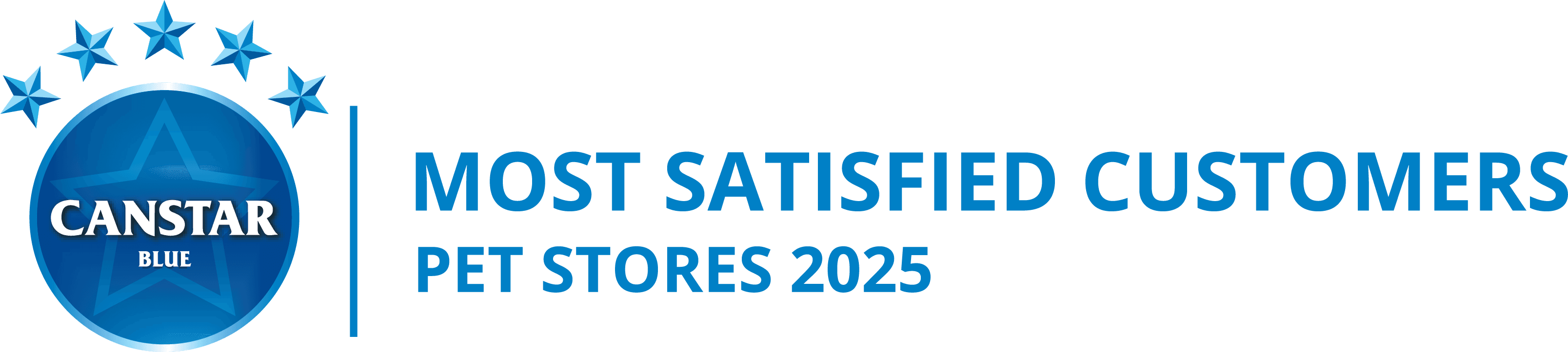 Canstar Blue Most Satisfied Customers Pet Stores 2025
